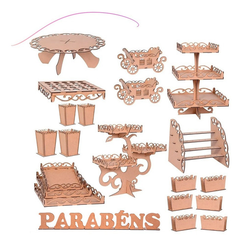 Kit Mdf Festa Provençal Margarida Aniversário Envio 24 Hs
