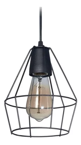 Lampara Colgante Vintage Tipo Diamante – Luces Led Chile