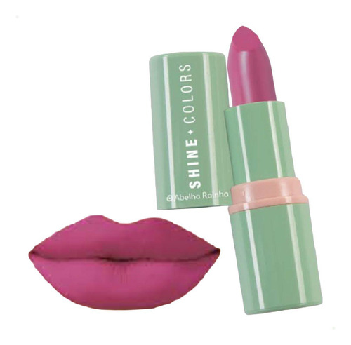 Batom Matte Aveludado Rosa Orquídea Fps Textura Macia Shine