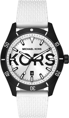 Michael Kors Mk8893 - Reloj De Silicona De Tres Manos,