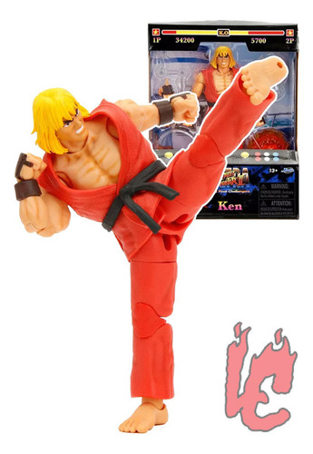 Figura De Acción Ultra Street Fighter 2 Ken Jada Toys (Usado)