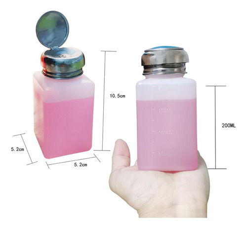 4x Dispensador De Líquido De Acetona Com Álcool E Acetona