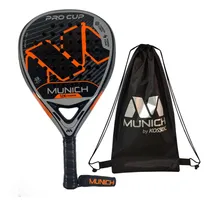 Comprar Paleta Pádel Munich Procup Carbon 12 K Diamante Competición Color Naranja\u002Fgris\u002Fnegro