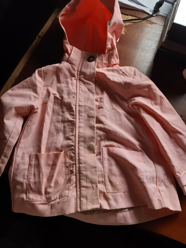 Campera H&m Capucha Desmontable Usada 8 Para Niña