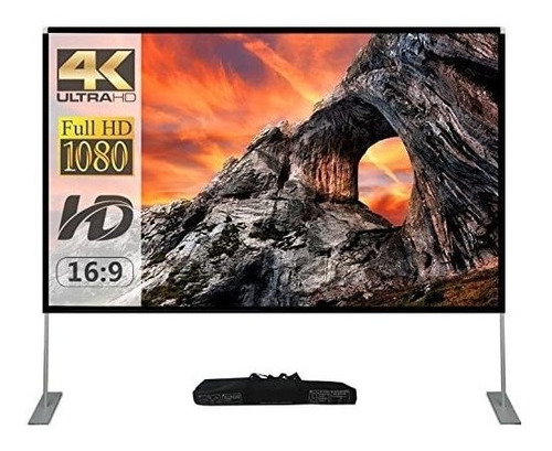 Pantalla Proyector 100 Pulgadas Con Soporte 16:9 4k Hd