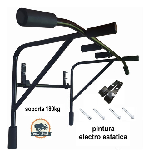Barra Multifuncional Crossfit De Pared 8 Agarres+envio Grati