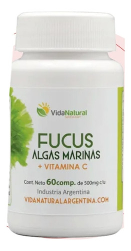 Fucus (algas Marinas) + Vit C. Vida Natural Suplemento AdeLG