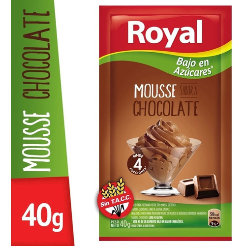 Mousse Royal Light Chocolate X 40 Gr