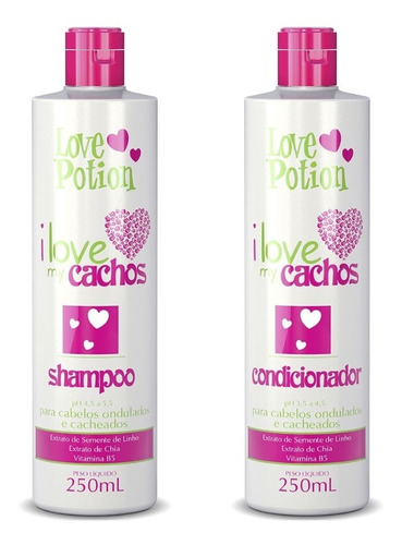  Kit Shampoo E Condicionador I Love My Cachos 250ml