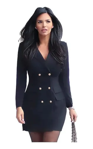 frontera lapso pueblo Elegante Blazer Dama Vestido Mujer | MercadoLibre 📦