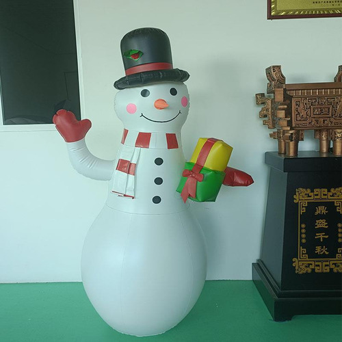 Mc Lz 170cm Brillo Muñeco De Nieve Inflable Decoración