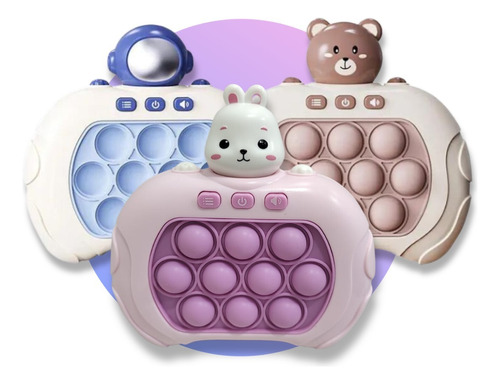 Pop-it Mini Gamer Console Anti Stress Brinquedo Eletrônico Cor Urso