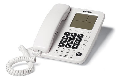 Teléfono Con Cable Cortelco Altavoz Lcd Retroiluminado De Gr