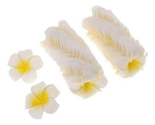 Plumeria Hawaiano De La Flor De Eva Artificial 2x 50pcs Para