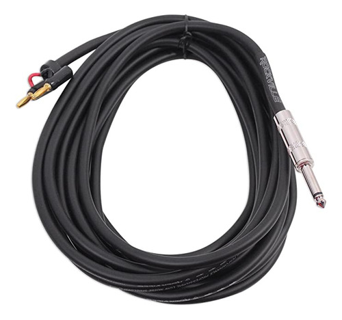 Rockville Rcxbn20 - Cable De Altavoz Ts A Banana De 20 Pies.