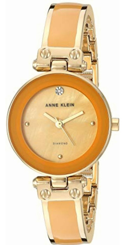 Reloj Anne Klein Material Acero Brazalete Color Amarillo