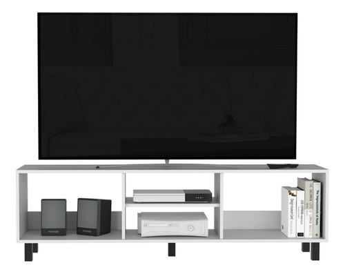 Mueble Mesa P/ Tv 70puLG Tunez Blanco Duqueza Excelsior