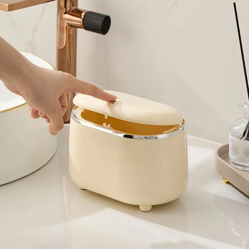 U1press- Bote De Basura Pequeño De Escritorio Con Tapa, Pequ