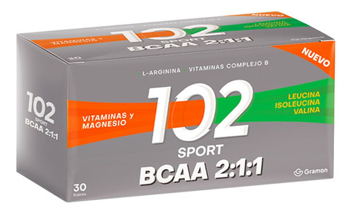 102 Sport Bcaa Vitaminas Y Minerales X 30 Sobres