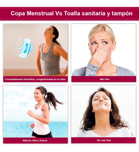 Imagen 3 de 5 de Copa Menstrual Silicona Antibacterial