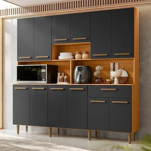 Armário Para Cozinha 12 Portas 1 Gaveta Clarice Gb