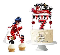 Comprar Adorno Torta Cake Topper Cumpleañosdeco Tematica Mclb 1 Rojo Cake Topper