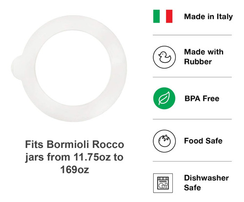 Juntas De Reemplazo Del Frasco De Bormioli Rocco (conjunto D
