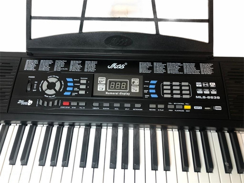 Imagen 2 de 6 de Teclado 61 Teclas Piano Mls 6639 Teclado Musical Instrumento