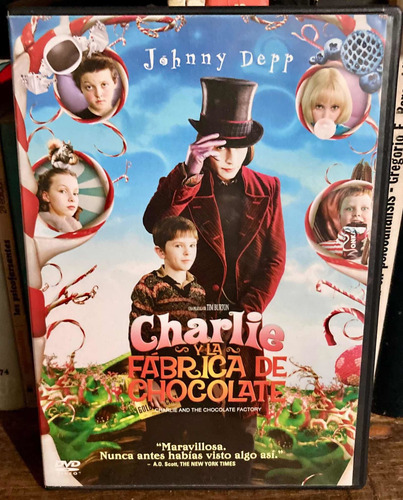 Dvd Charlie Y La Fábrica De Chocolates Película Origina 2005