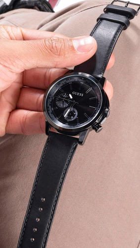 Reloj Pulsera Guess Gw0540g3 Del Dial Negro