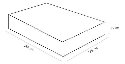Base Baú Camurça Preto Casal (138x188x39) - Ortobom