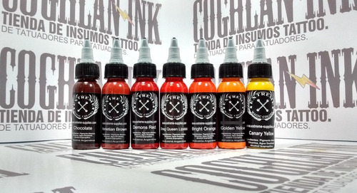 Imagen 2 de 4 de Tinta Tattoo Extreme Gama Color Nº4 X 1oz Tatuajes Tatuar