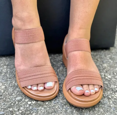Sandália Conforto Feminina Modare Elástico Flexivel 7222.105