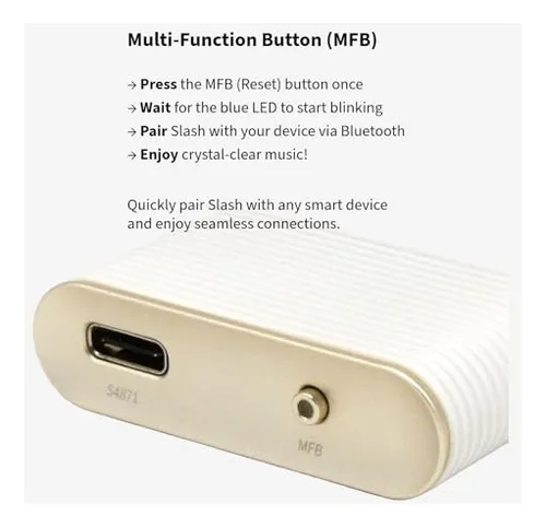 Receptor Bluetooth 5.1 Dac Slash3 - Paquete De Audio De Alta
