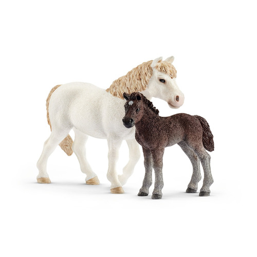 Figuras Animales Pony Yegua Y El Potrillo Schleich 42423