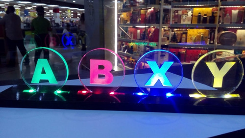 Luminária Botões X-box Com Fonte 12v - Presente E Decoração