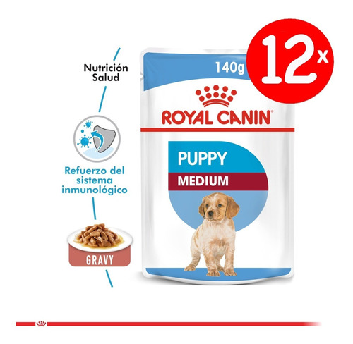 Regiones Despacho - Royal Canin 12 Und Medium Puppy 140g