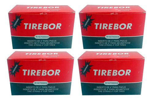 Kit 4 Cxs Refil Conserto Pneu S/câmara 60 Un Tirebor Schebor