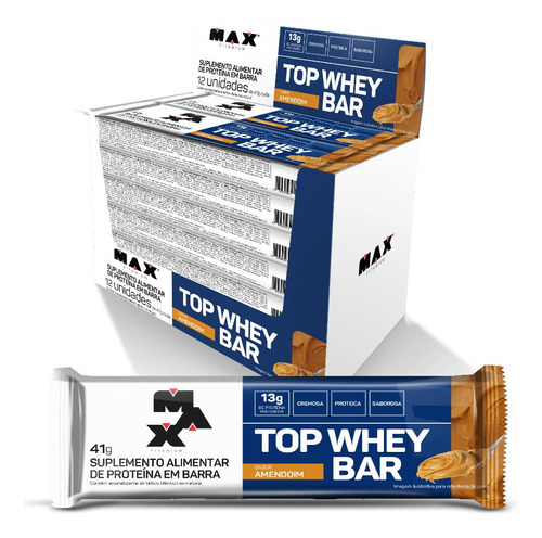 Top Whey Bar 41g - Max Titanium
