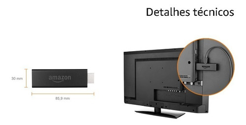 Amazon Fire Tv Stick 2 Geração 2019 Full Hd C/ Controle