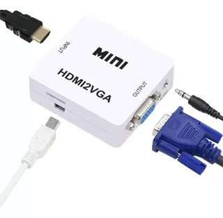 Adaptador Hdmi A Vga Audio + Usb Pc/laptop/ps3/ps4 A Monitor