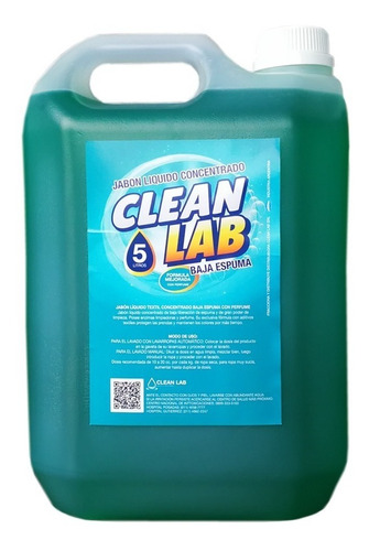 Jabon Liquido Textil Concentrado Be X 5 Lt Oferta Cleanlab R