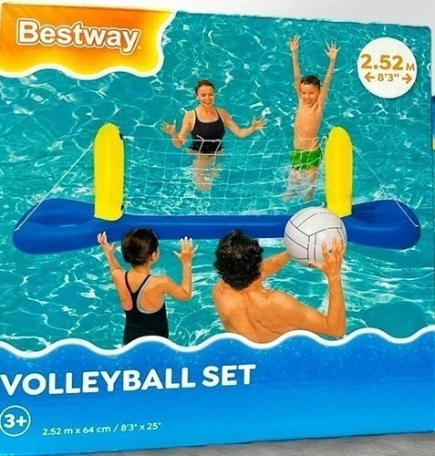 Juego Volleyball Inflable Bestway Set Volley 2.52m