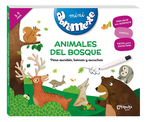 Mini Abremente - Animales Del Bosque ( Para Escribir, Borrar