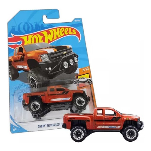 Auto Chevy Silverado Off Road Coleccion Metal 1:64 Hotwheels