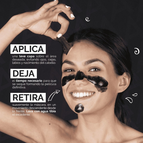 Imagen 4 de 6 de Asepxia Carbón Detox Mascarilla Peel Off 30 G.