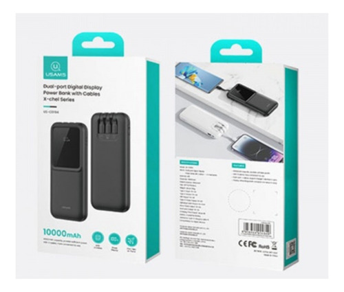 Power Bank Portátil 10000 Mah Para iPhone Samsung Xiaomi