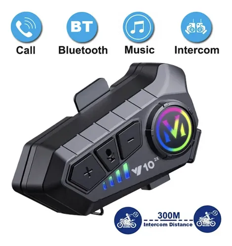 comprar Intercomunicador Bluetooth Para Moto 300 Metros Impermeable