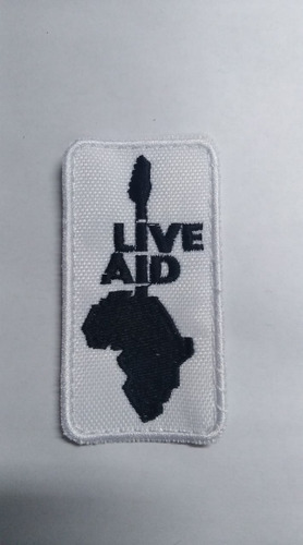 Parche Bordado Live Aid Conmemoracion
