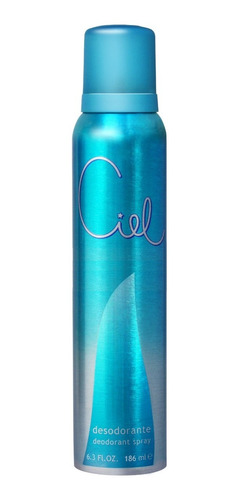 Desodorante Mujer Niñas Ciel 186ml Spray Original Celeste